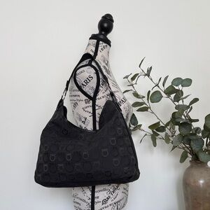 Vintage Salvatore Ferragamo Gancini Monogram Hobo Bag